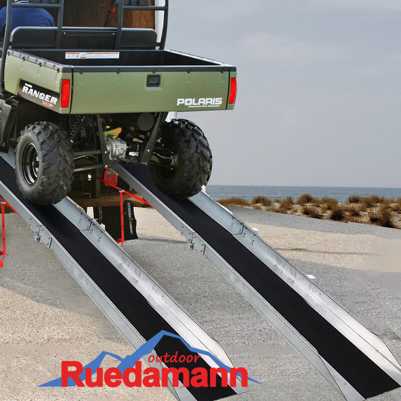 Ruedamann® バイクスロープ耐荷重280kg 折畳みブリッジ バイク積載 荷卸し用 一本 — wonx shop