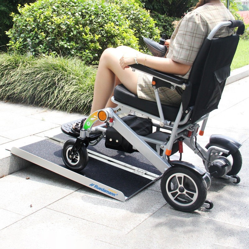 Ruedamann® 滑り止め折り畳み車椅子スロープ 耐荷重300kg 長さ61cm-150cm*幅71.5cm — wonx shop
